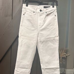 NEW without tags-rag & bone white cigarette jeans